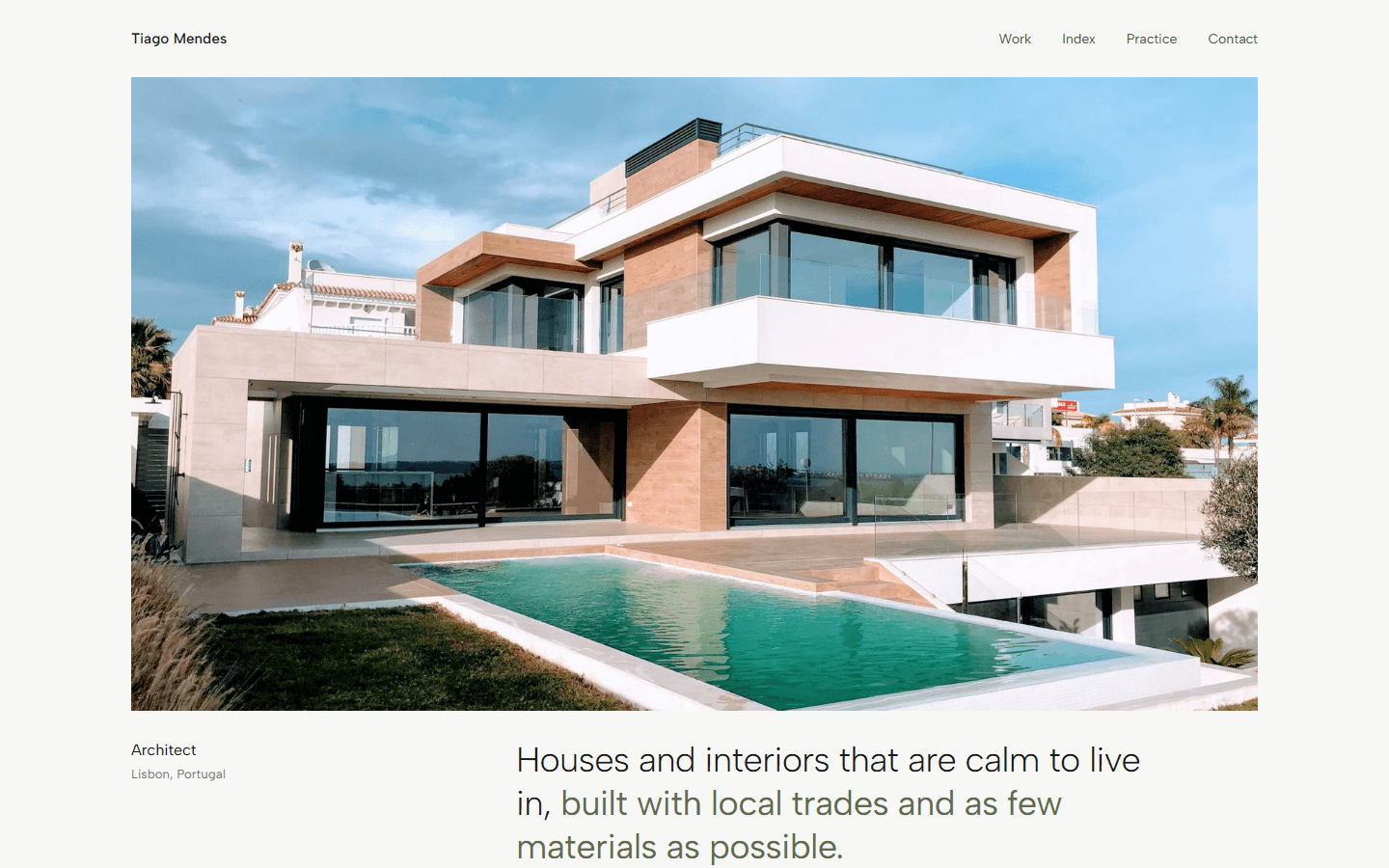 The published portfolio