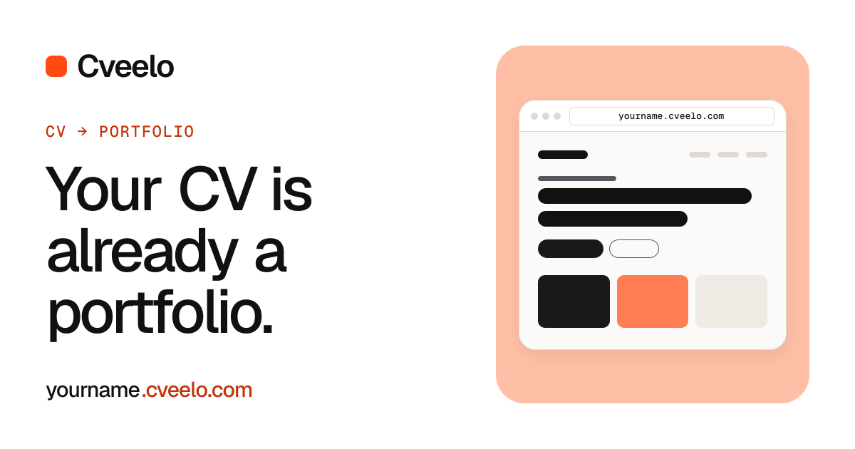 I built a tool that turns your CV into a portfolio site