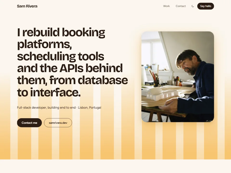 Folio template preview